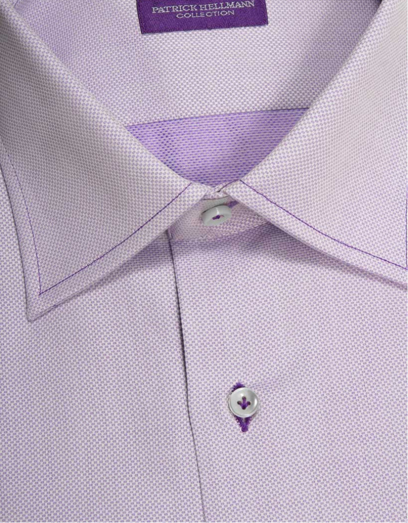 Patrick Hellmann Collection Purple Shirt 100% Cotton image